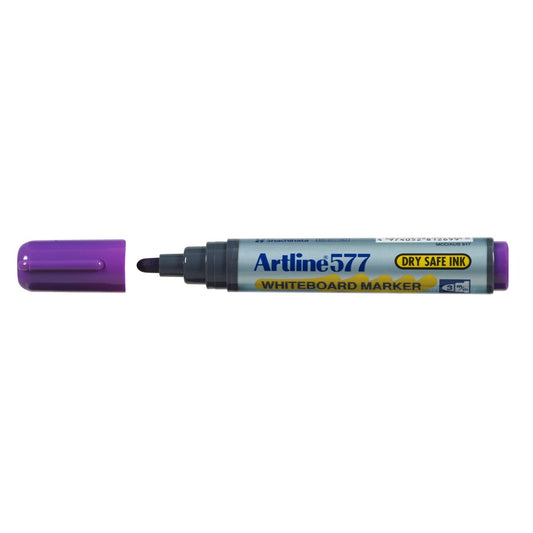 MARKER WHITEBOARD ARTLINE 577 3MM BULLET NIB PURPLE   G11021