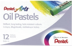 OIL PASTELS PENTEL ASST PK12   G11113