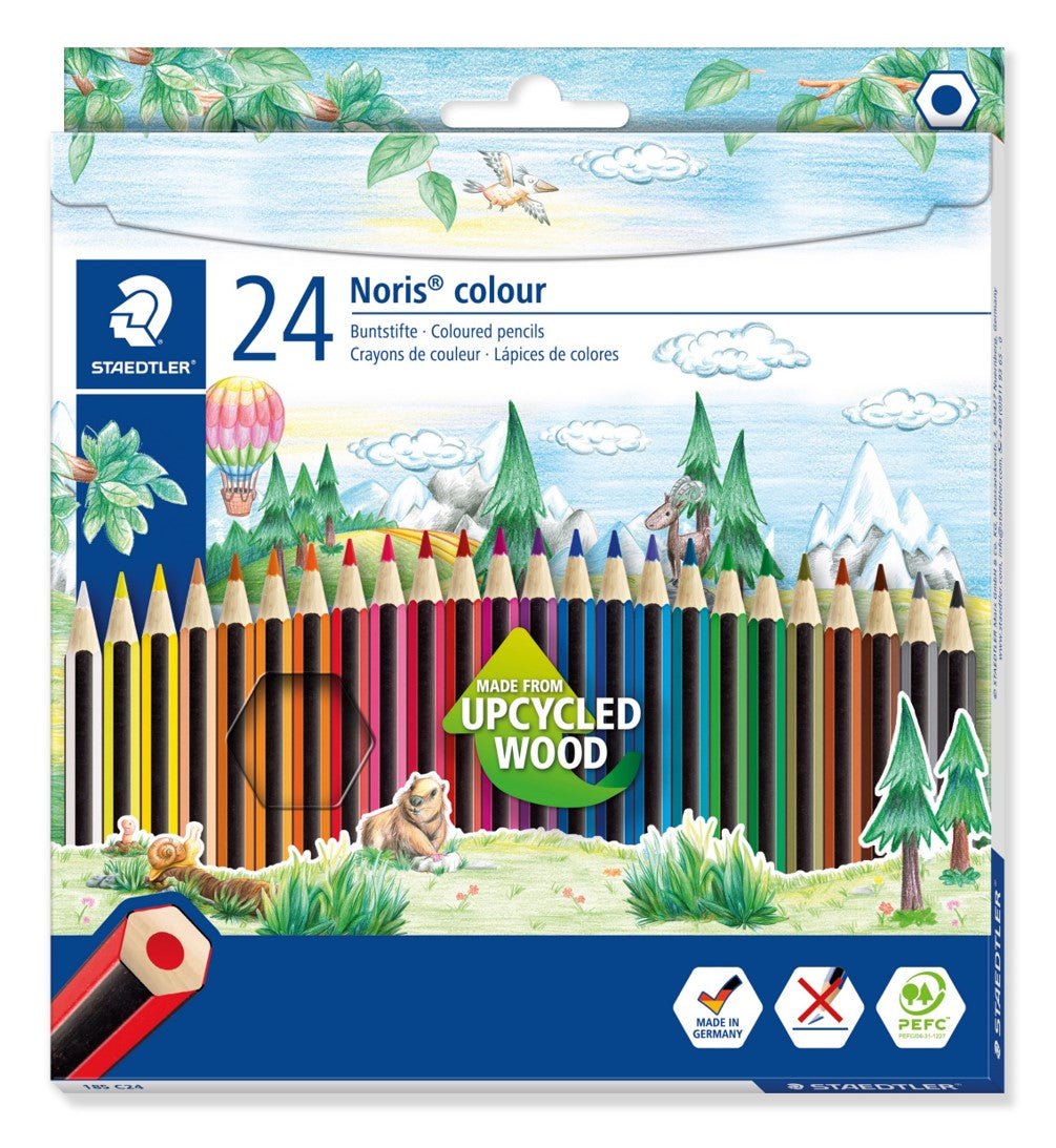 PENCIL COLOURED STAEDTLER NORIS COLOUR PK24   G11178