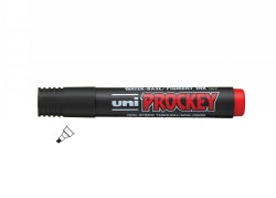 MARKER UNI PROCKEY PM126 CHISEL RED   G11198