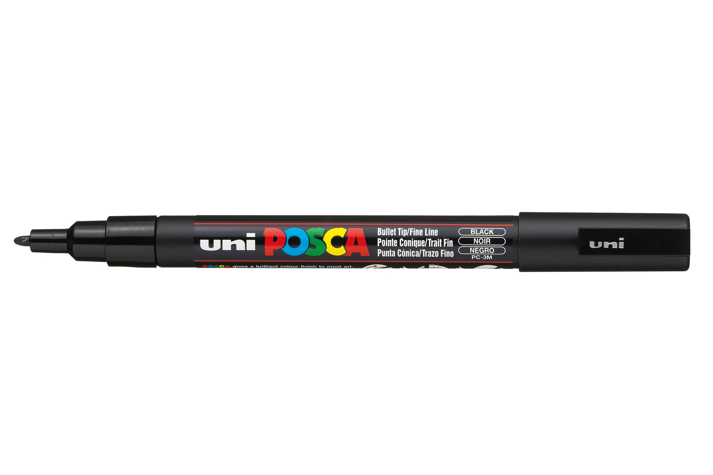 MARKER UNI POSCA PC3M BULLET TIP BLACK   G11300E