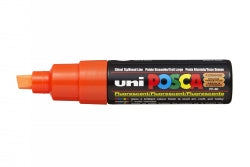 MARKER UNI POSCA PC8KF CHISEL FLUORO ORANGE   G11385