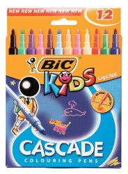 MARKER BIC KIDS CASCADE ASST WLT12   G11722