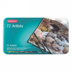 PENCIL COLOURED DERWENT ARTISTS TIN 72   G12033