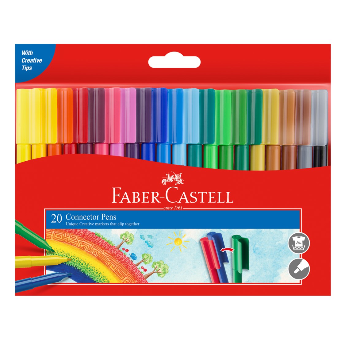 MARKER FABER-CASTELL CONNECTOR PENS PK20   G12057