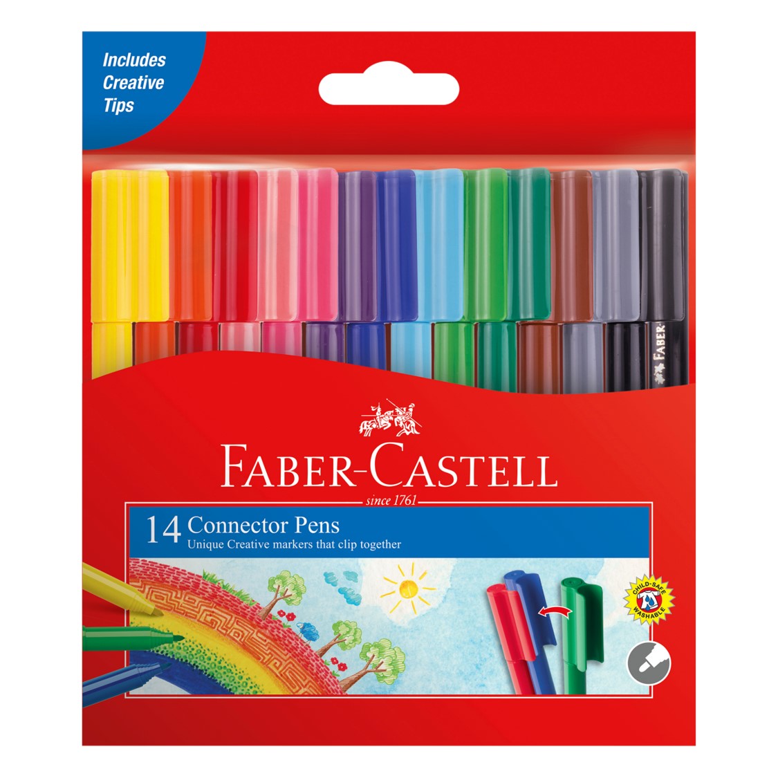 MARKER FABER-CASTELL CONNECTOR PENS ART SET WLT14   G12061