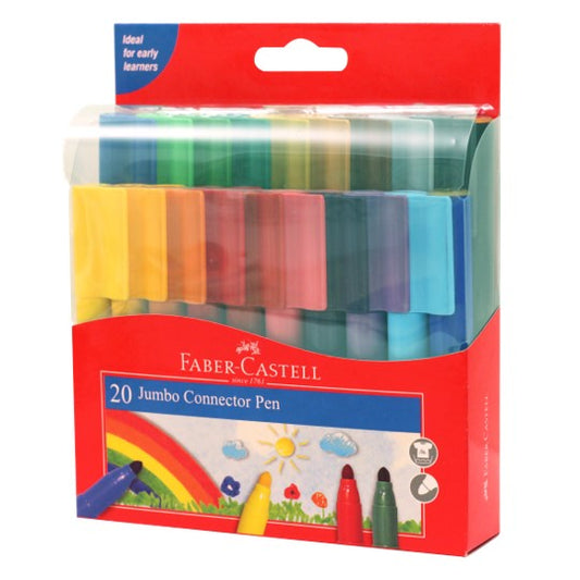 MARKER FABER-CASTELL JUMBO CONNECTOR PENS WLT20   G12081