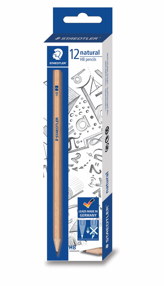 PENCIL LEAD STAEDTLER NATURAL 130 HB BX12   G12108