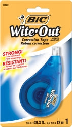 CORRECTION TAPE BIC WITE-OUT EZ CORRECT 4.2MMX12M   G12294