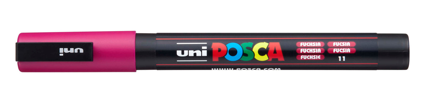 MARKER UNI POSCA PC3M BULLET TIP FUCHSIA   G12852