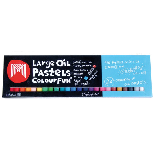 OIL PASTELS MICADOR LARGE WATERSOLUBLE ASST PK24   G12946