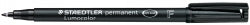 MARKER PEN STAEDTLER LUMOCOLOR PERMANENT 318 0.6MM F BLACK   G12956