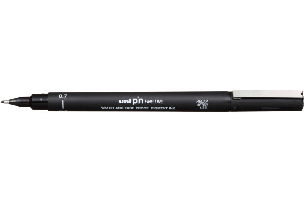 PEN DRAWING UNI PIN 200 FINE LINE 0.7MM BLACK   G12986