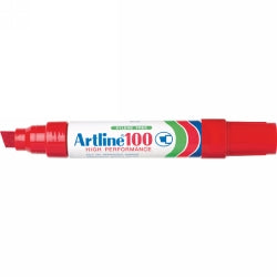 MARKER ARTLINE 100 XBROAD 12MM RED BX6   G13006