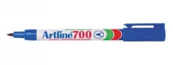 MARKER ARTLINE 700 PERMANENT 0.7MM BULLET NIB BLUE BX12   G13026