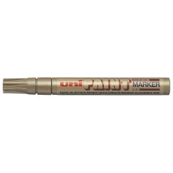 MARKER PAINT UNI PX20 2.8MM MEDIUM BULLET TIP GOLD BX12   G13145