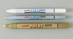 MARKER PAINT UNI XFINE WHITE .7MM   G13154