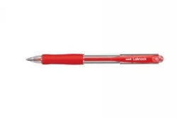 PEN UNI BP LAKNOCK RETRACTABLE FINE RED   G13401