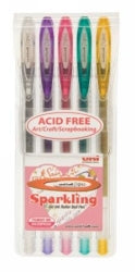 PEN UNI RB SIGNO GEL SPARKLING 1.00MM WLT5   G13938