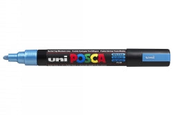 MARKER UNI POSCA PC5M BULLET TIP METALLIC BLUE   G13960