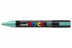 MARKER UNI POSCA PC5M BULLET TIP METALLIC GREEN   G13961