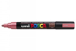 MARKER UNI POSCA PC5M BULLET TIP METALLIC RED   G13963E