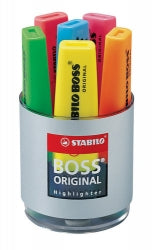 HIGHLIGHTER STABILO BOSS CUP OF 6   G14008