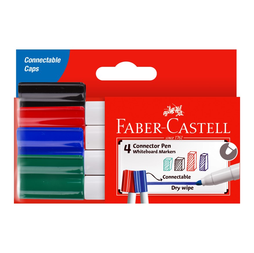 MARKER WHITEBOARD FABER-CASTELL CONNECTOR WLT4   G14118