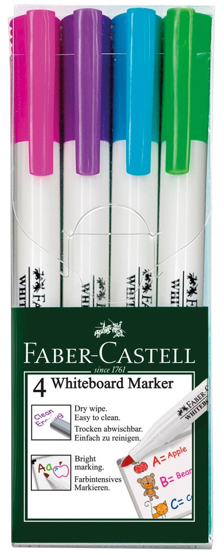 MARKER WHITEBOARD FABER-CASTELL CREATIVE COLOURS WLT4   G14124