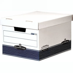 ARCHIVE BOX FELLOWES BB713 W/ HINGLED LID (EXTRA STRENGTH)   G14728