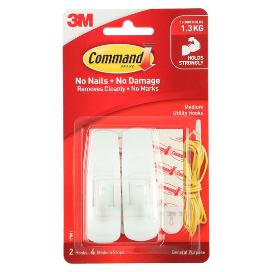 HOOKS COMMAND SELF ADHESIVE MEDIUM 17001   G15701