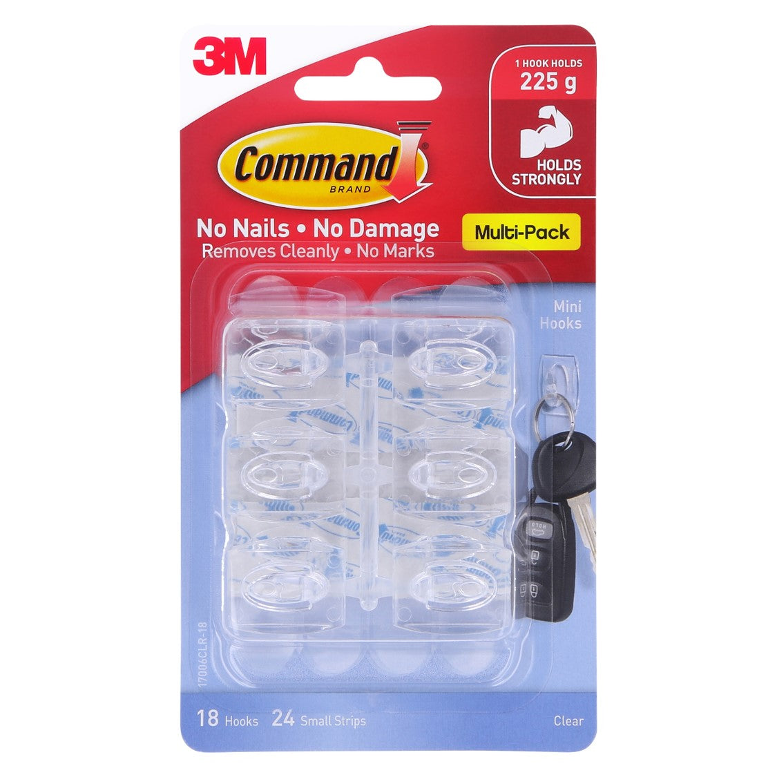 HOOKS COMMAND 6 SMALL 17006 CLEAR   G15706