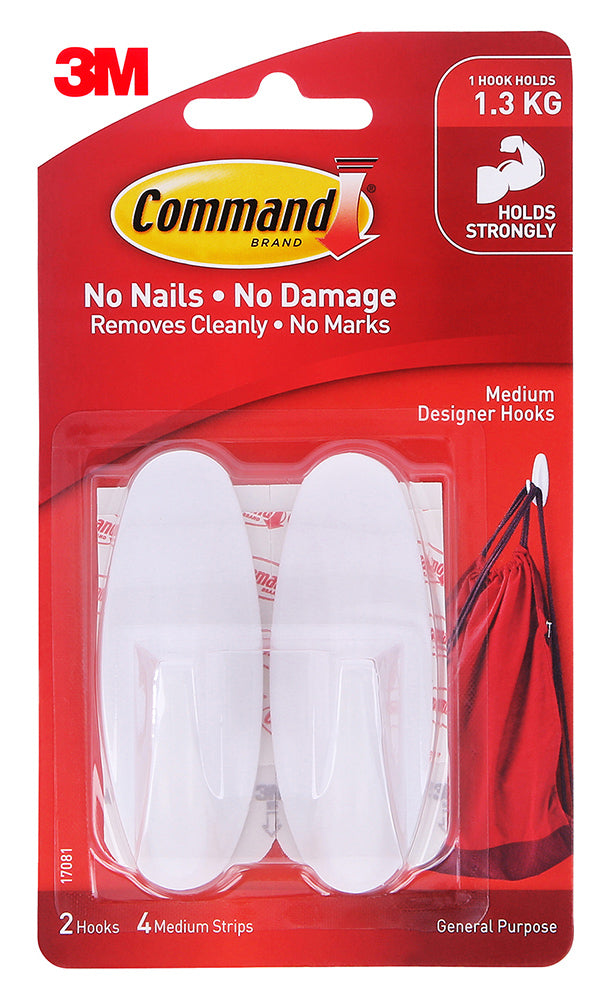 HOOK COMMAND MEDIUM DESIGNER WHITE #17081   G15713