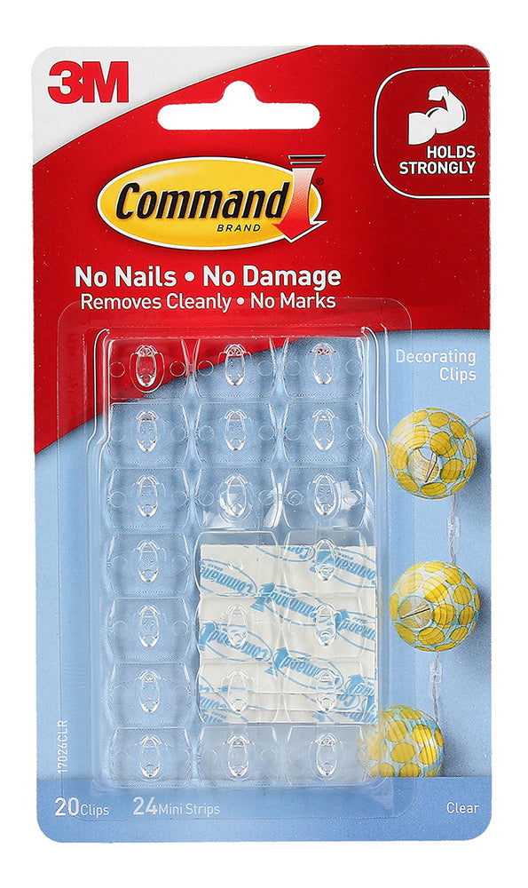 CLEAR HOOKS COMMAND ADHESIVE MINI 17006CLR-VP   G15726