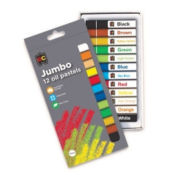 OIL PASTELS EC JUMBO PK12   G15989