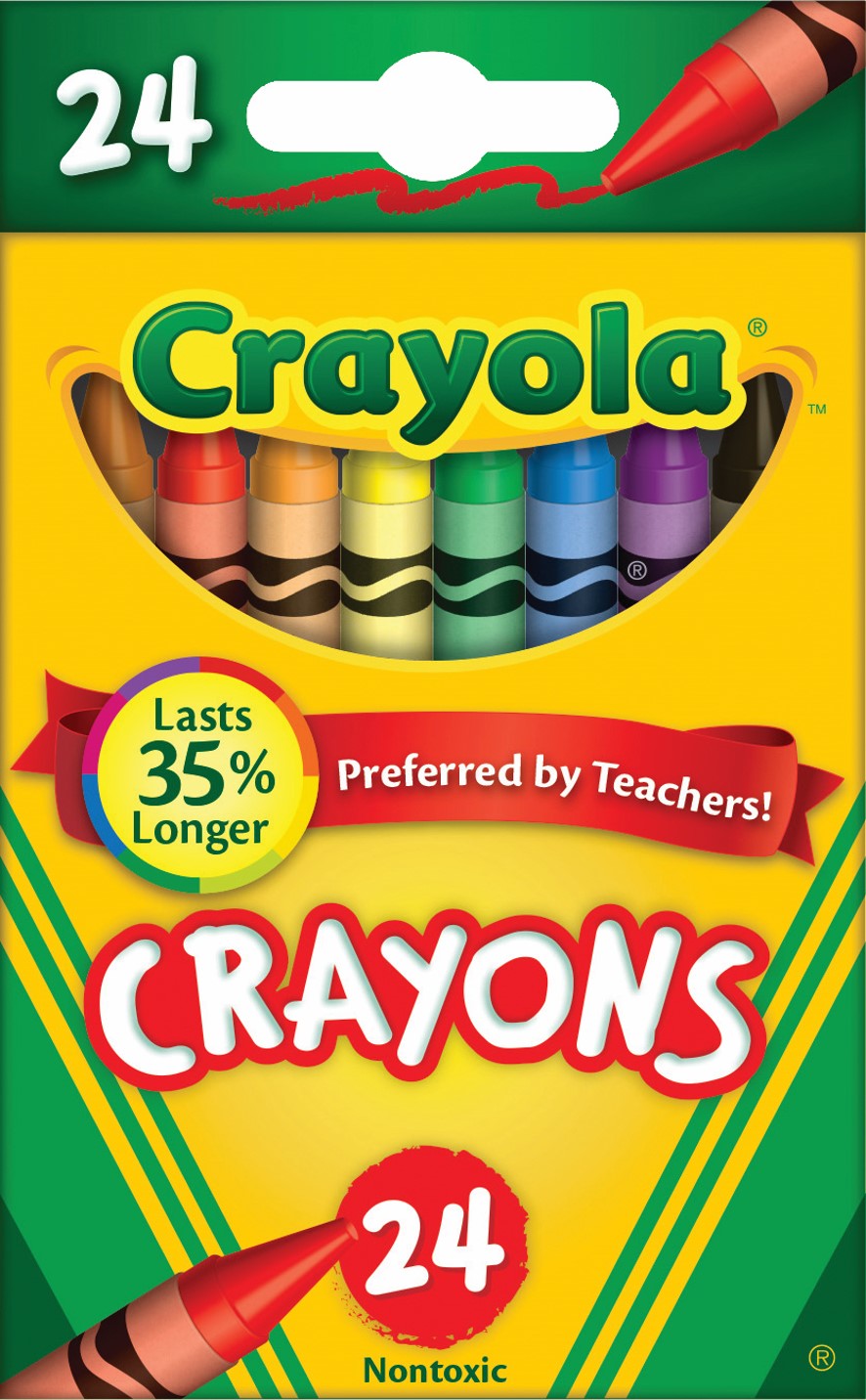 CRAYONS CRAYOLA REGULAR PK24   G16018