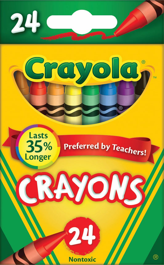 CRAYONS CRAYOLA REGULAR PK24   G16018