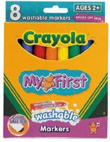 MARKER CRAYOLA JUNIOR WASHABLE PK8   G16047