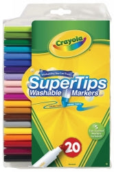 MARKER CRAYOLA SUPER TIP WASHABLE PK20   G16178