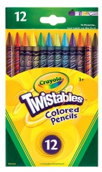 PENCIL COLOURED CRAYOLA TWISTABLE PK12   G16230