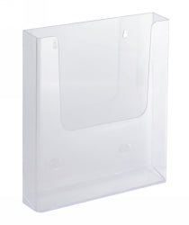 BROCHURE HOLDER A4 SINGLE WALL MOUNT CLEAR   G16721