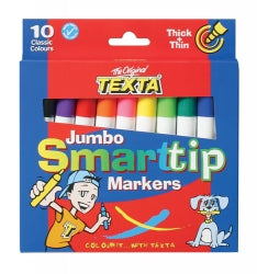 MARKER TEXTA SMART TIP JUMBO PK10   G16849