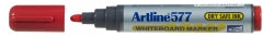 MARKER WHITEBOARD ARTLINE 577 3MM BULLET NIB RED   G19001