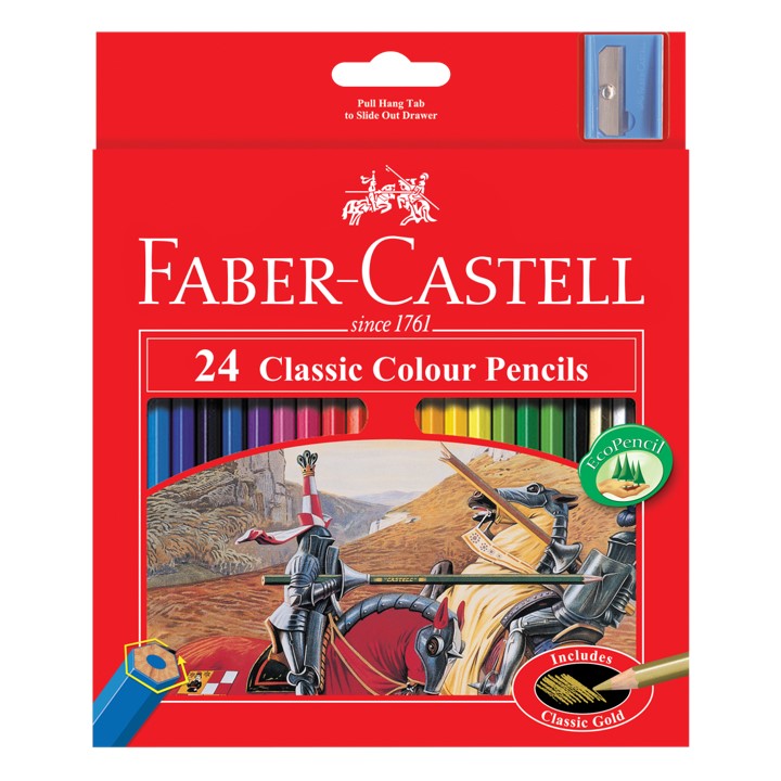 PENCIL COLOURED FABER-CASTELL CLASSIC 24'S   G19745