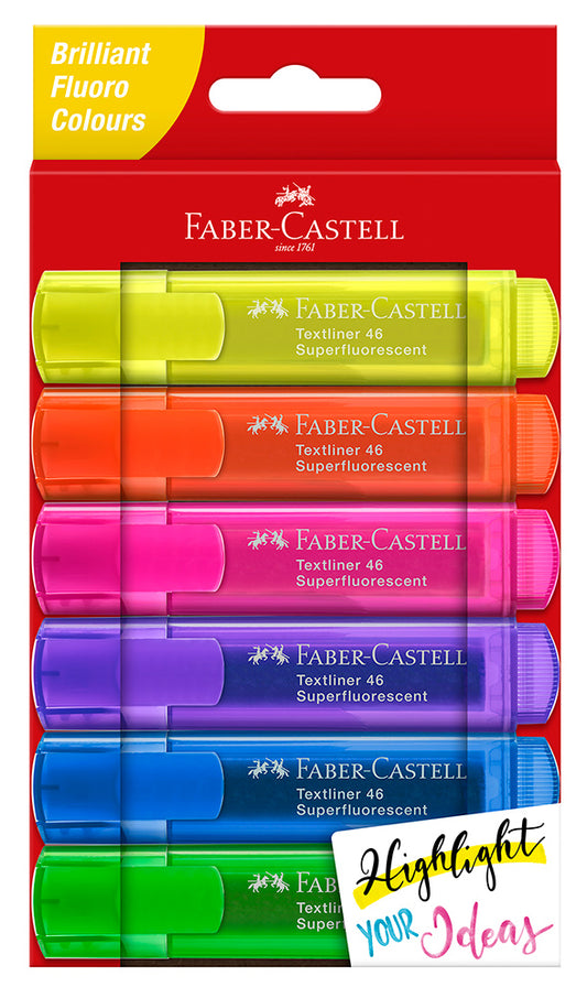 HIGHLIGHTER FABER-CASTELL TEXTLINER ICE WLT6   G19758