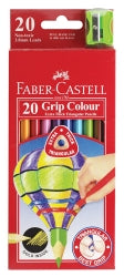 PENCIL COLOURED FABER -CASTELL TRIANG GRIP PK20   G19862