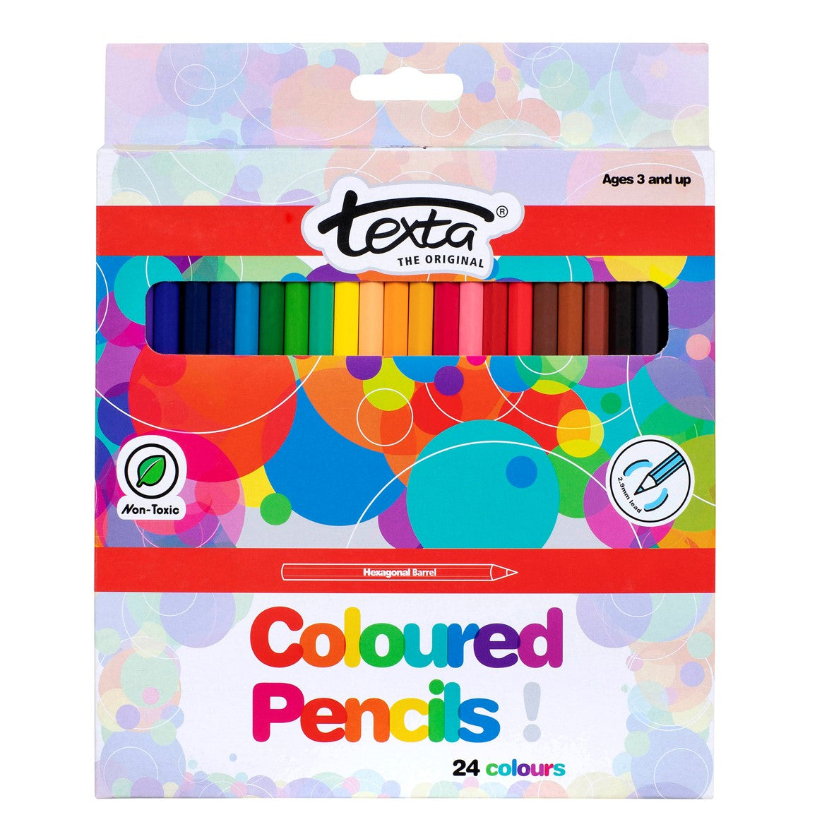 PENCIL COLOURED TEXTA PK24   G20059