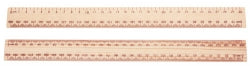 RULER CELCO 30CM WOODEN POLISHED METRIC   G20162