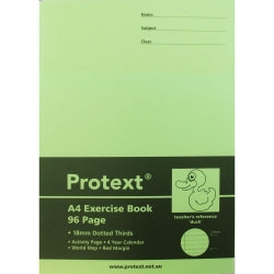 EXERCISE BOOK PROTEXT A4 PP 96PG 18MM DOTTED THIRDS + MARGIN DUCK   G20757