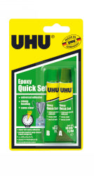 GLUE UHU EPOXY QUICK SET 2 X 10ML TUBES   G21460